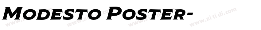 Modesto Poster字体转换